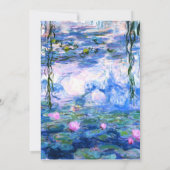 モネピンクスユリ  招待状 (裏面)