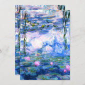 モネピンクスユリ  招待状 (正面/裏面)