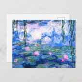 モネピンク水百合はがき 案内ポストカード (正面/裏面)