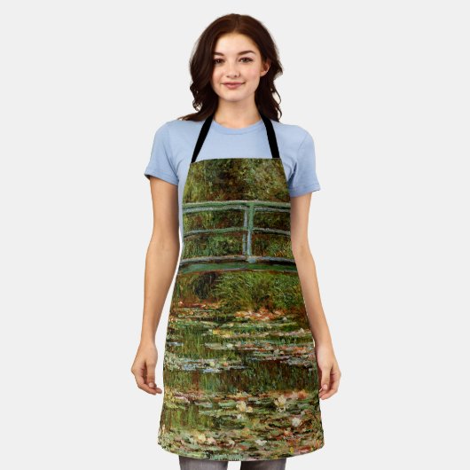 モネフランスのブリ日本のッジジバーニー エプロン (着用した状態)