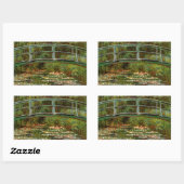 モネフランスのブリ日本のッジジバーニー 長方形シール (シート)