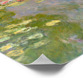 モネフランス印象派ピープルウォーターユリAr ポスター (角)