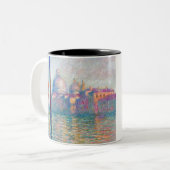 モネレグランド運河の印象派の人々有名 ツートーンマグカップ (正面左)