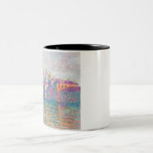 モネレグランド運河の印象派の人々有名 ツートーンマグカップ (中央)