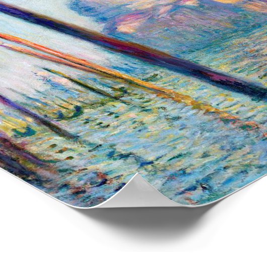 モネレグランド運河の印象派の人々有名 ポスター (角)