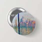 モネレグランド運河の印象派の人々有名 缶バッジ (正面&裏面)