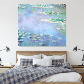 モネレニンフェアスウォーターリリーファインアート キャンバスプリント (インサイチュ (寝室))