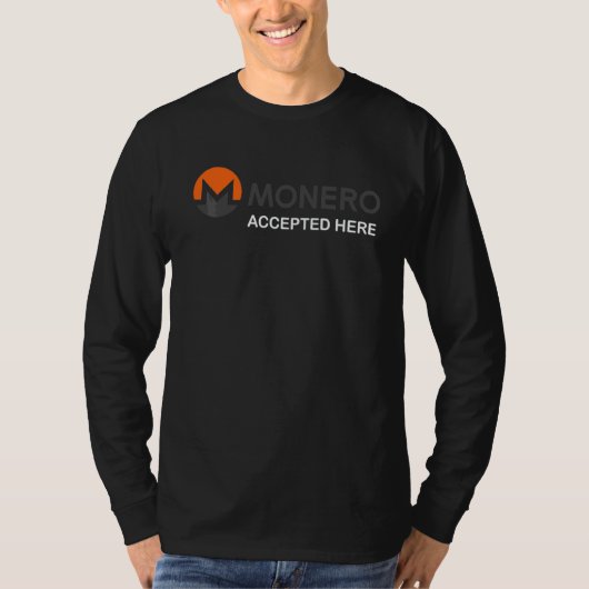 モネロが承諾 Tシャツ (正面)