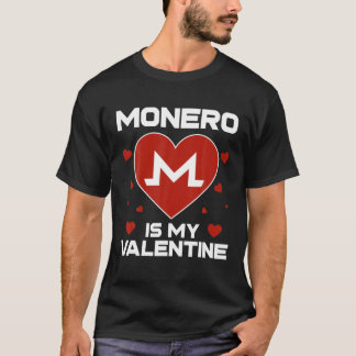 モネロは私のバレンタインXmrコインの月の暗号 Tシャツ