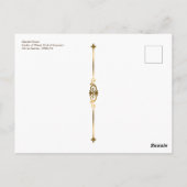 モネ印象派のアートヘイスタックス夏の終わり ポストカード (裏面)