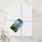 モネ女性パラソル印象主義 ギフトタグ (より糸付き)