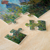 モネ女性パラソル印象主義 ジグソーパズル (側面)