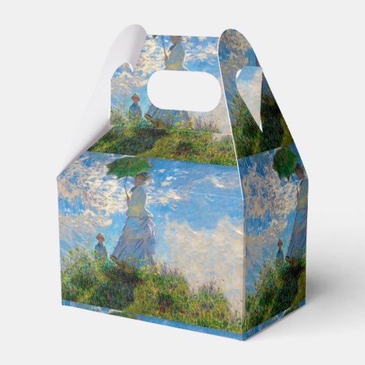 モネ女性パラソル印象主義 フェイバーボックス (正面サイド)