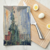 モネ帆船印フランスの象主義クラシック芸術 キッチンタオル (四つ折り)