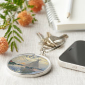 モネ帆船印フランスの象主義クラシック芸術 キーホルダー (側面)