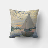 モネ帆船印フランスの象主義クラシック芸術 クッション (裏面)