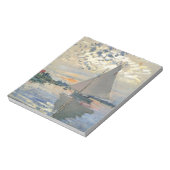 モネ帆船印フランスの象主義クラシック芸術 ノートパッド (回転)