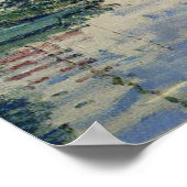 モネ帆船印フランスの象主義クラシック芸術 ポスター (角)