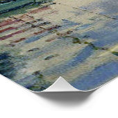 モネ帆船印フランスの象主義クラシック芸術 ポスター (コーナー)