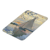 モネ帆船印フランスの象主義クラシック芸術 マグネット (左側)