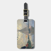 モネ帆船印フランスの象主義クラシック芸術 ラゲッジタグ (正面縦)