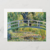 モネ日本のットブリッジと睡蓮はがき ポストカード (正面/裏面)