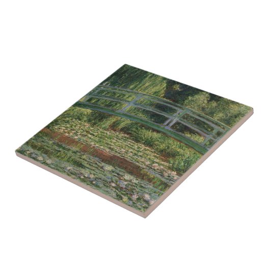 モネ日本のット足橋とウォーターリリープール タイル (側面)