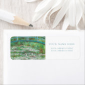 モネ日本のット「フットブリッジ」差出人住所ラベル ラベル (インサイチュ)