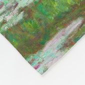 モネ日本のフットブリッジ フリースブランケット (角)