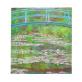 モネ日本の橋と水結び ノートパッド (正面)