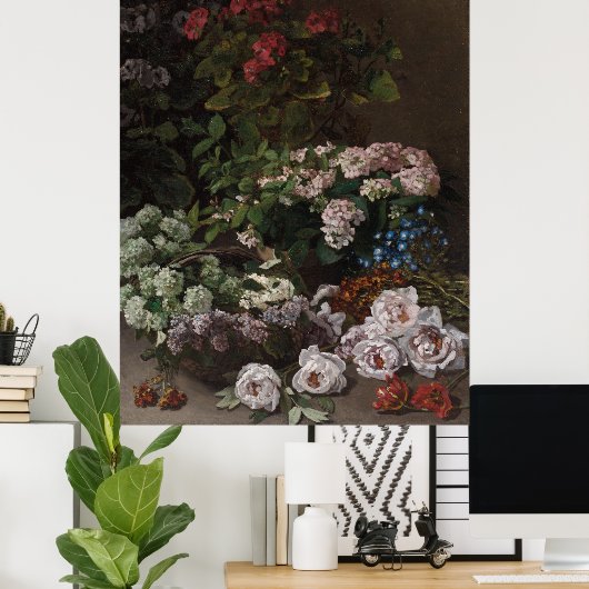 モネ春の花 ポスター (ホームオフィス)