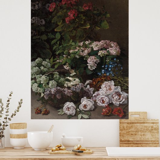 モネ春の花 ポスター (キッチン)