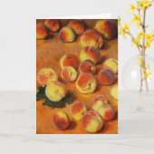 モネ桃グリーティングカード カード (黄色い花)