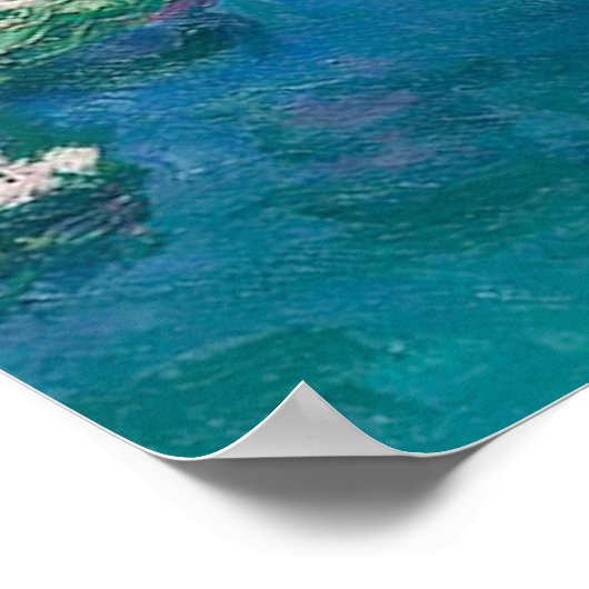 モネ水彩印象派絵を描の ポスター (角)