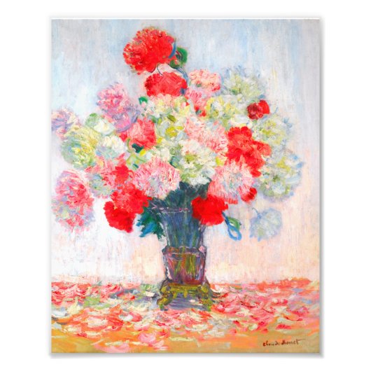 モネ牡丹 フォトプリント            (正面)