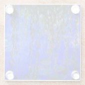 モネ睡蓮と柳 ガラスコースター (裏面)