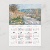 モネ絵を描アートのカレンダー2026応援教育 シーズンポストカード (正面)