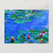 モネ絵を描ス語:睡蓮 ポストカード (正面)