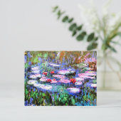 モネ絵を描ス、ロス・ネヌファレ(《植物》スイレン) ポストカード (スタンド正面)