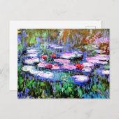 モネ絵を描ス、ロス・ネヌファレ(《植物》スイレン) ポストカード (正面/裏面)