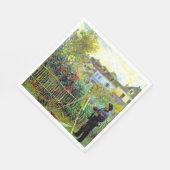 モネ絵画の庭でアルゼンチュイル スタンダードランチョンナプキン (角)