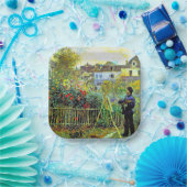 モネ絵画の庭でアルゼンチュイル ペーパープレート (パーティー)