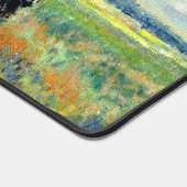 モネ絵画の、アルゼンテウイルのケピー畑 デスクマット (コーナー)
