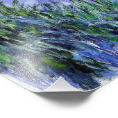 モネ薄紫アイリスプリント フォトプリント            (角)