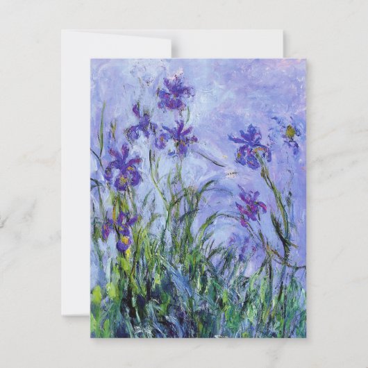 モネ薄紫アイリス招待状 招待状 (正面)