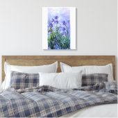 モネ薄紫アイリス キャンバスプリント (インサイチュ (寝室))