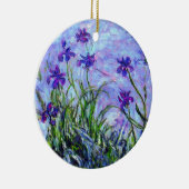 モネ薄紫アイリス セラミックオーナメント (右)