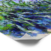 モネ薄紫アイリス ポスター (角)