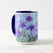 モネ薄紫アイリス マグカップ (正面左)