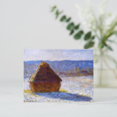 モネ語 – 午前中のグラインスタック ポストカード (スタンド正面)